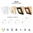 Mantra Aplique LED 12w 3000k Dalia Corten -oro 8113
