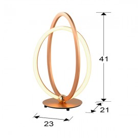 Schuller, Sobremesa Led Ocellis Oro Rosa 814140