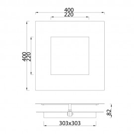 Mantra, Mantra Aplique LED 40w 3000k Dalia Blanco-oro 8144
