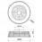 Mantra Plafon-ventilador LED Pequeño - Ratan Indonesia Rota 8225