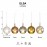 Mantra Colgante de Bola de Cristal 2 5m-e27 Elsa Cromo 8242