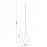 Mantra Colgante de Campana de Cristal 2 5m-e27 Elsa Cromo 8247