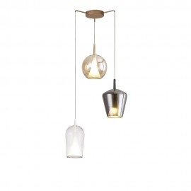 Mantra Colgante 3 Luces Elsa Oro 8258