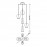 Mantra Colgante 5 Luces Elsa Oro 8259