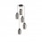 Mantra Colgante 5 Luces Nora Negro-marmol 8283