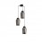 Mantra Colgante 3 Luces Nora Negro-marmol 8284