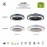 Mantra Plafon-ventilador LED Pequeño - Negro Gamer Negro 8292