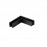 Mantra Conexion Sup en L 90º Negro Magneto Negro 8304