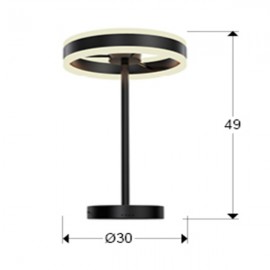 Schuller, Sobremesa helia Led Negro Mate 832076