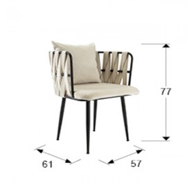 Schuller, Butaca Ventura negro blanco 835640