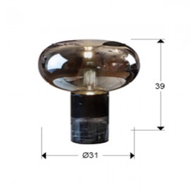 Schuller, Sobremesa Fungi 1l marmol negro 837125