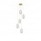 Mantra Colgante 5 Luces Nora Oro-blanco 8395