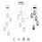 Mantra Colgante 5 Luces Nora Oro-blanco 8395