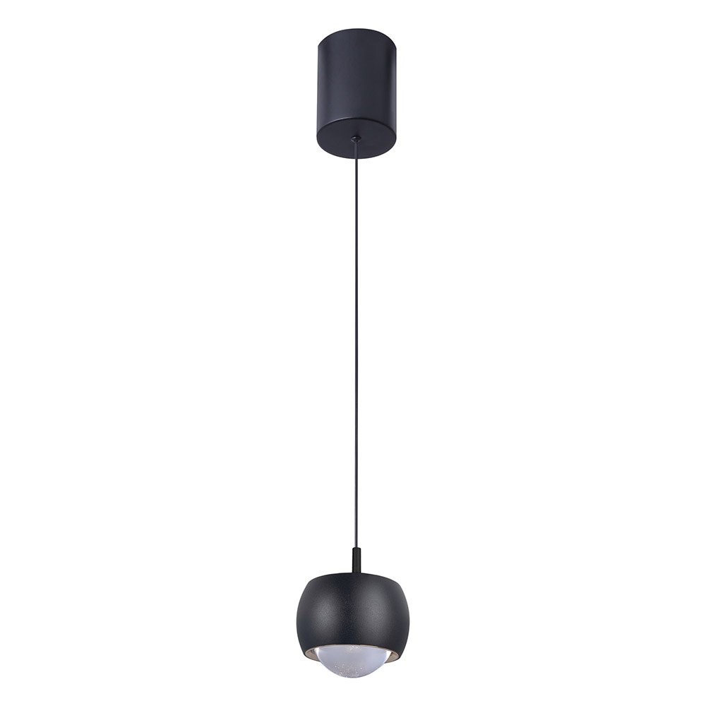 Mantra, Mantra Colgante 1 Luz Roller Negro 8406