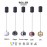 Mantra Colgante 1 Luz Roller Negro 8406