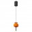 Mantra Colgante 1 Luz Roller Naranja 8409