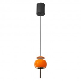 Mantra Colgante 1 Luz Roller Naranja 8409