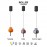 Mantra Colgante 1 Luz Roller Cafe 8411