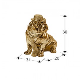 Schuller, Figura Bull Dog Oro 841368