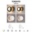 Mantra Aplique LED 15w 3000k Negro Toronto Negro 8464