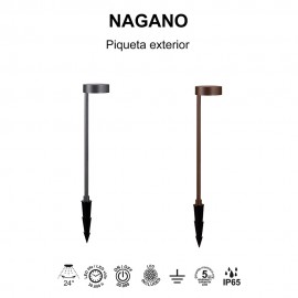 Mantra, Mantra Baliza LED 7w 3000k Corten Nagano Corten 8479