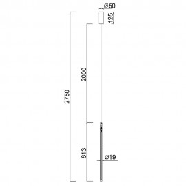 Mantra, Mantra Colgante LED 11w 3000k Blanco Torch Blanco 8482