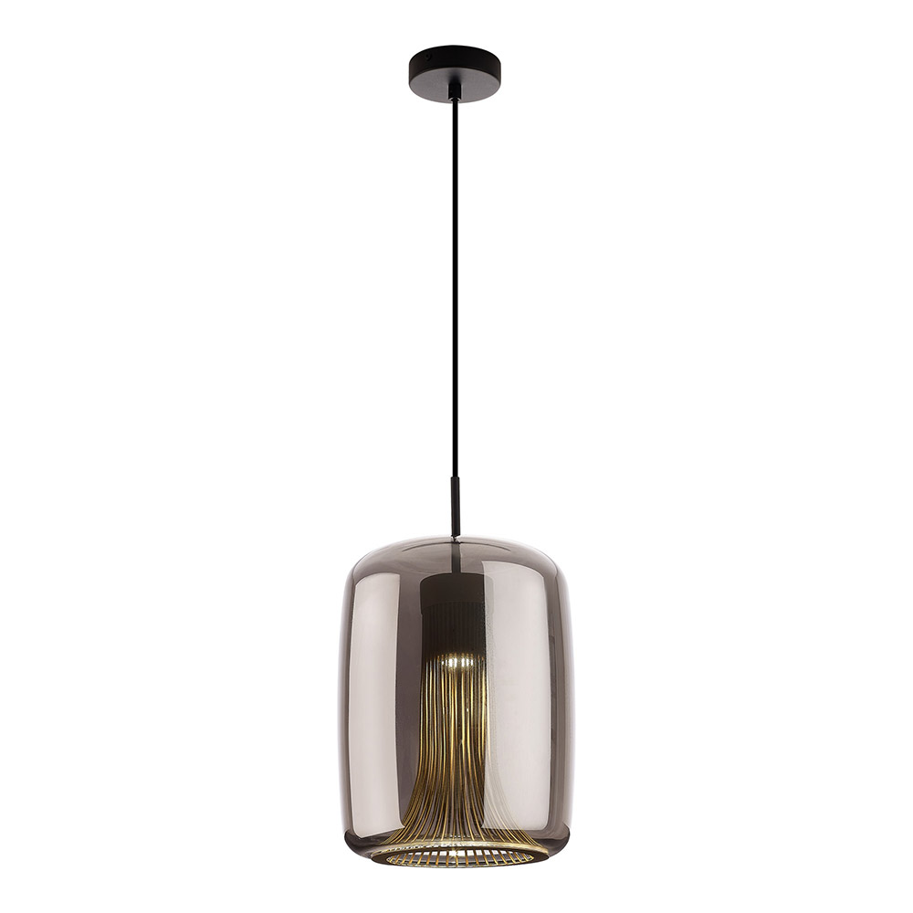 Mantra, Mantra Colgante Gu10 Cilindro Kriss Negro-cromo 8521