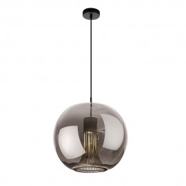 Mantra Colgante Gu10 Cilindro Kriss Negro-cromo 8523