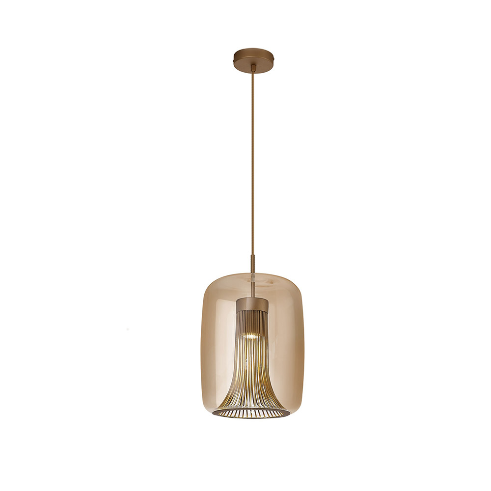 Mantra, Mantra Colgante Gu10 Cilindro Kriss Negro-bronce 8526