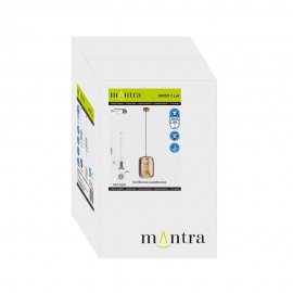Mantra, Mantra Colgante Gu10 Cilindro Kriss Negro-bronce 8526