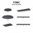 Mantra Floron de Techo Tonic Negro 8543