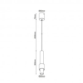 Mantra, Mantra Colgante LED 7w 3000k Blanco Clifton Blanco 8564