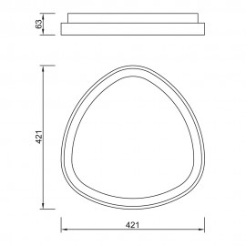 Mantra, Mantra Plafon LED Dimable Niseko Ii Madera 8632