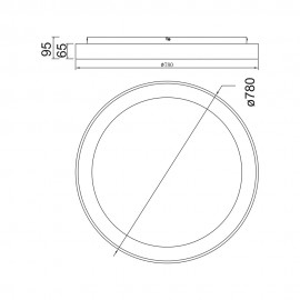 Mantra, Mantra Plafon LED Dimable Niseko Ii Madera 8644