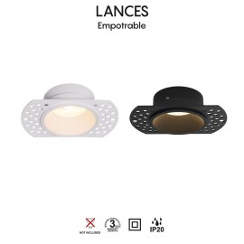 Mantra, Mantra Empotrable Lances Negro 8665