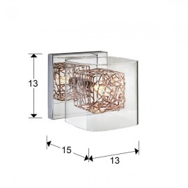 Schuller, Aplique Led Lios Cromo Y Cobre 867123