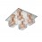 Plafon Led Lios Cuadrada Cromo Y Cobre 4 G9 6W 867234