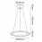 Mantra Colgante LED 40-15w Riumar Blanco 8672