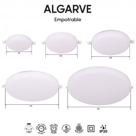 Mantra, Mantra Empotrable LED Algarve Blanco 8681