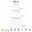 Mantra Plafon LED Zero Cct Blanco 8694