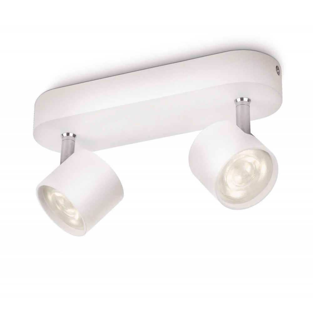 Philips, Focos 2 LED Star Blanco 562423116