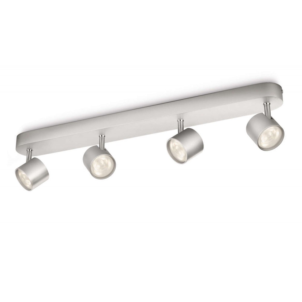 Philips, Focos 4 LED Star Aluminio 562444816