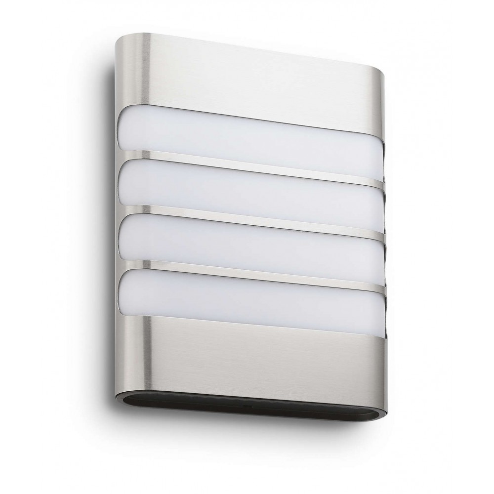 Philips, Aplique exterior LED inoxidable 3W Raccoon 172734716