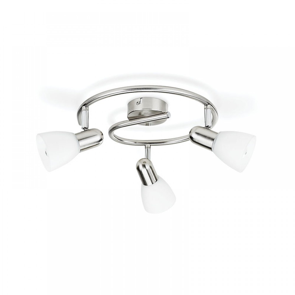 Philips, Focos Burlap Philips Nickel 3X40W 230V