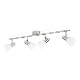 Focos Burlap Philips Nickel 4X40W 230V