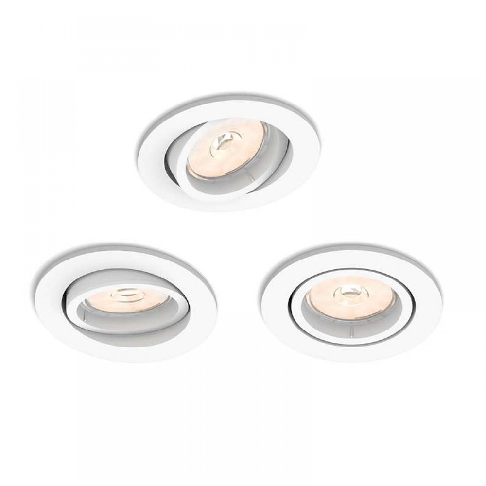 Philips, Donegal Recessed White 3Xnw 230V