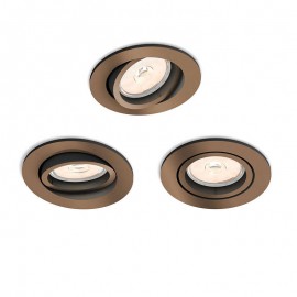Pack 3 Empotrable LED GU10 Donegal Cobre 5039305PN