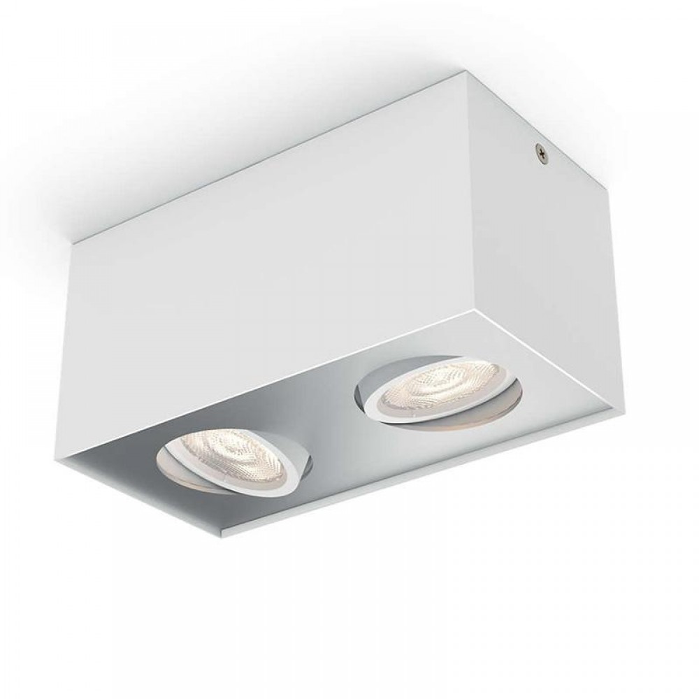 Philips, Foco 2 LED 4,5W Box Blanco Dimable 5049231P0