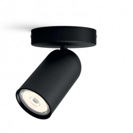 Philips, Foco 1 Gu10 LED Pongee Negro 5058130PN