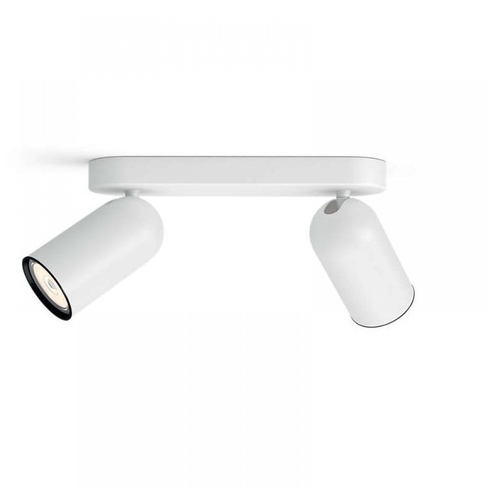 Philips, Foco 2 Gu10 LED Pongee Blanco 5058231PN
